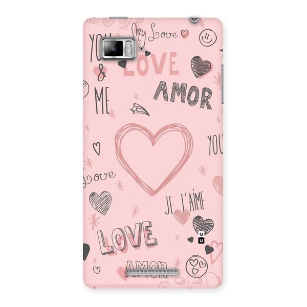 Love Amor Back Case for Lenovo Vibe Z K910
