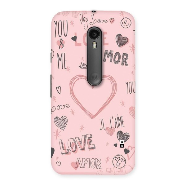 Love Amor Back Case for Moto G3