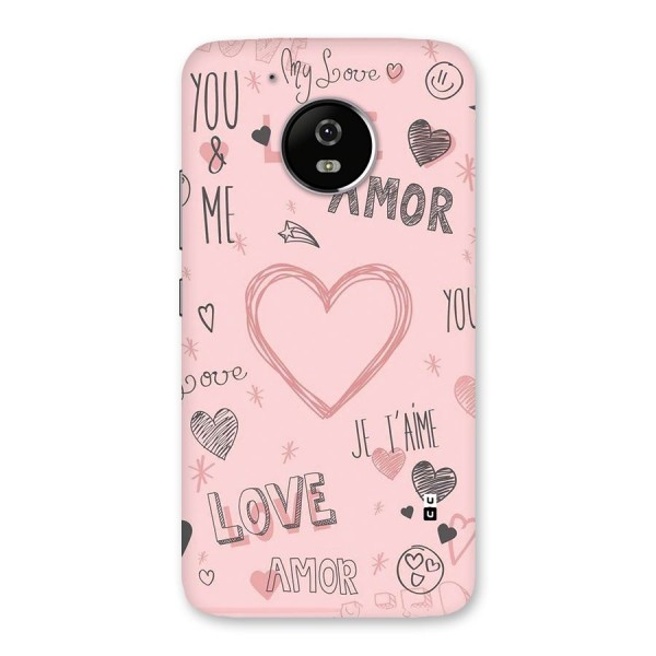 Love Amor Back Case for Moto G5