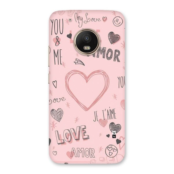 Love Amor Back Case for Moto G5 Plus