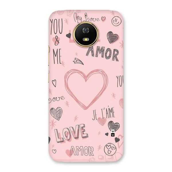 Love Amor Back Case for Moto G5s