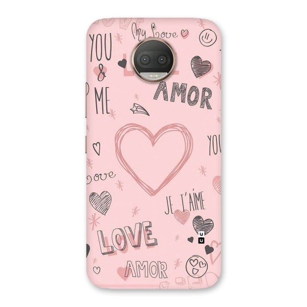 Love Amor Back Case for Moto G5s Plus