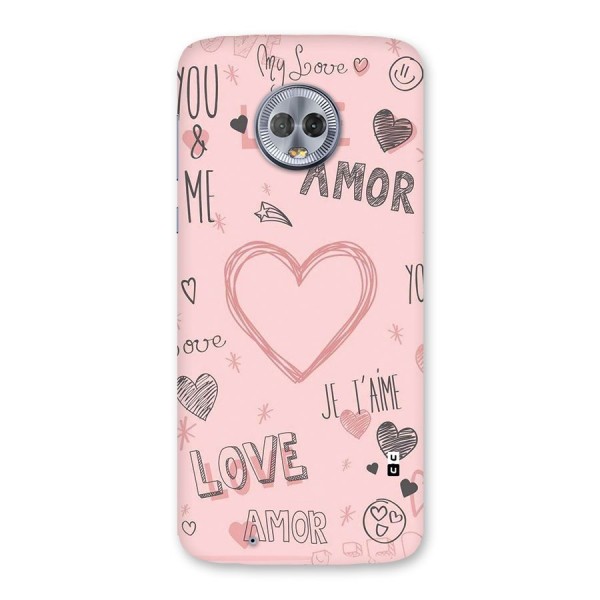 Love Amor Back Case for Moto G6
