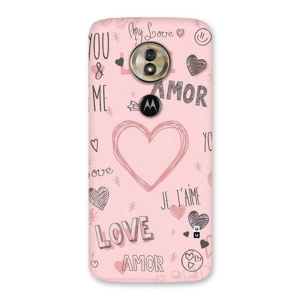 Love Amor Back Case for Moto G6 Play