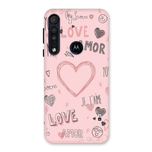 Love Amor Back Case for Motorola One Macro