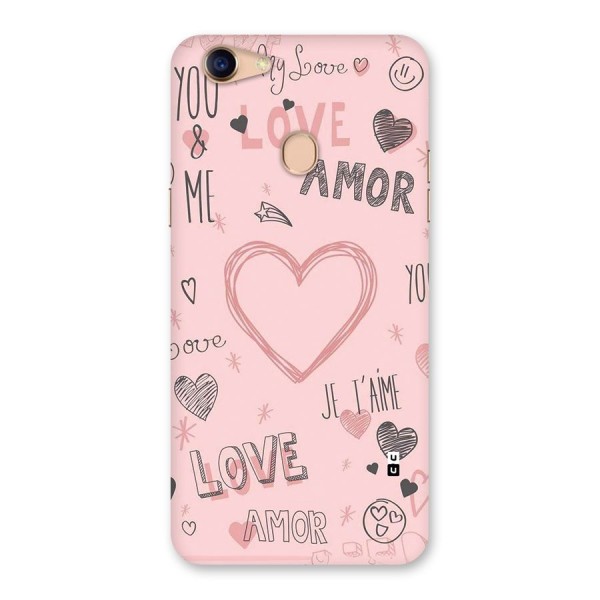 Love Amor Back Case for Oppo F5 Youth