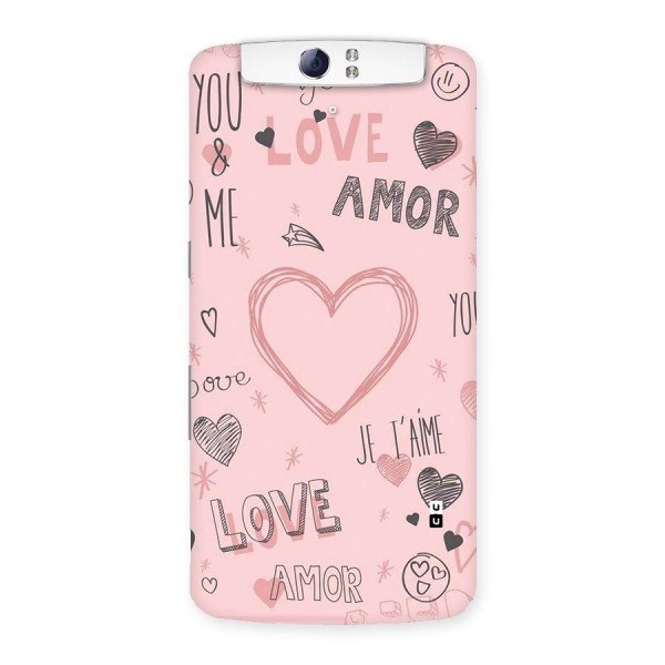Love Amor Back Case for Oppo N1