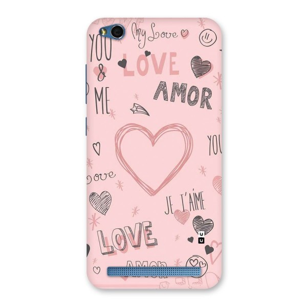 Love Amor Back Case for Redmi 5A