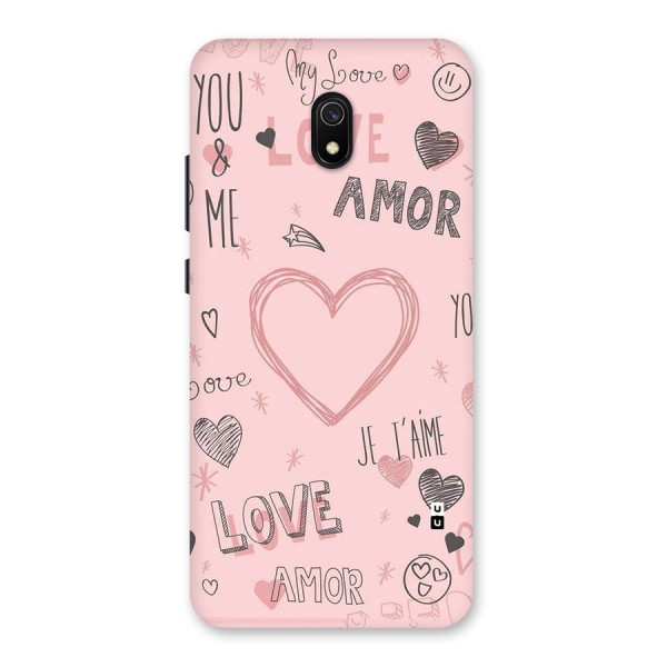 Love Amor Back Case for Redmi 8A