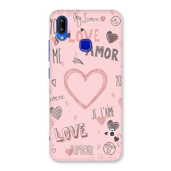 Love Amor Back Case for Vivo Y91