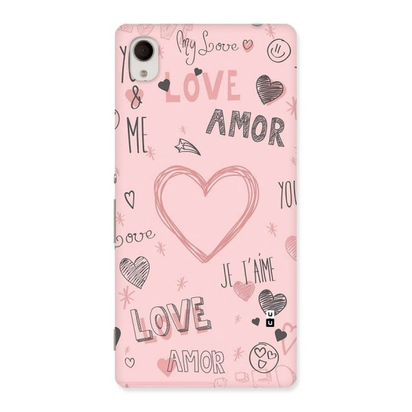 Love Amor Back Case for Xperia M4
