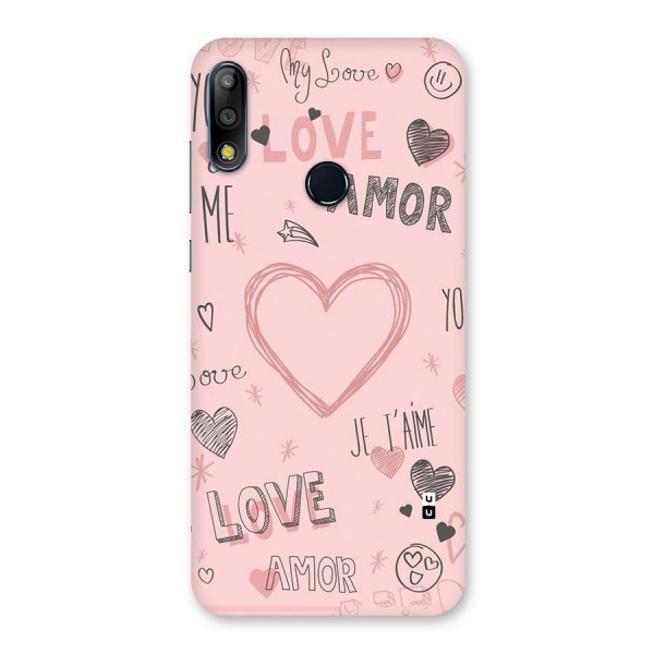 Love Amor Back Case for Zenfone Max Pro M2