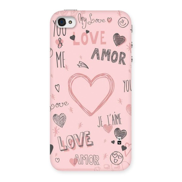 Love Amor Back Case for iPhone 4 4s