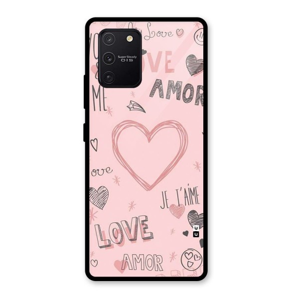 Love Amor Glass Back Case for Galaxy S10 Lite