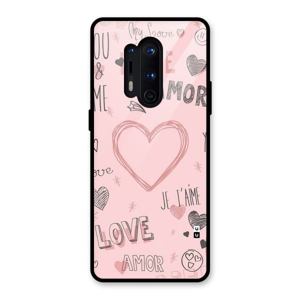 Love Amor Glass Back Case for OnePlus 8 Pro