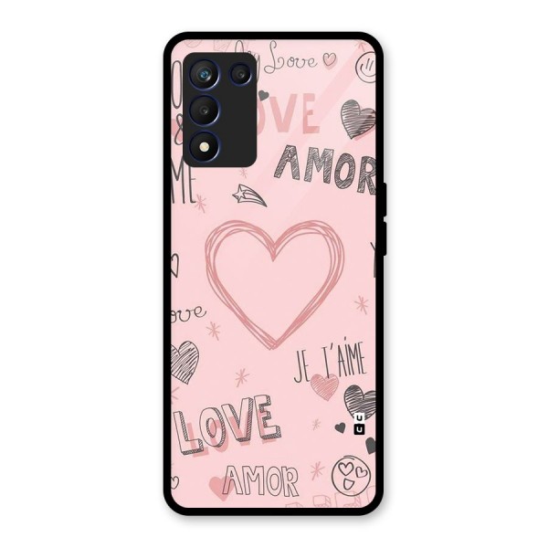 Love Amor Glass Back Case for Realme 9 5G Speed
