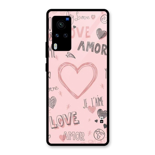 Love Amor Glass Back Case for Vivo X60 Pro