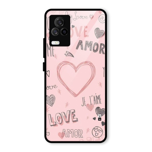 Love Amor Glass Back Case for Vivo iQOO 7 Legend 5G