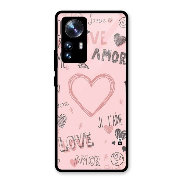 Love Amor Glass Back Case for Xiaomi 12 Pro