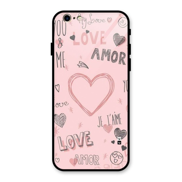 Love Amor Glass Back Case for iPhone 6 6S