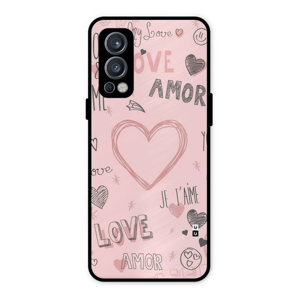 Love Amor Metal Back Case for OnePlus Nord 2 5G