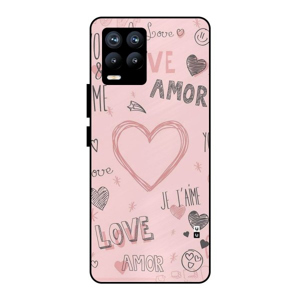 Love Amor Metal Back Case for Realme 8 Pro