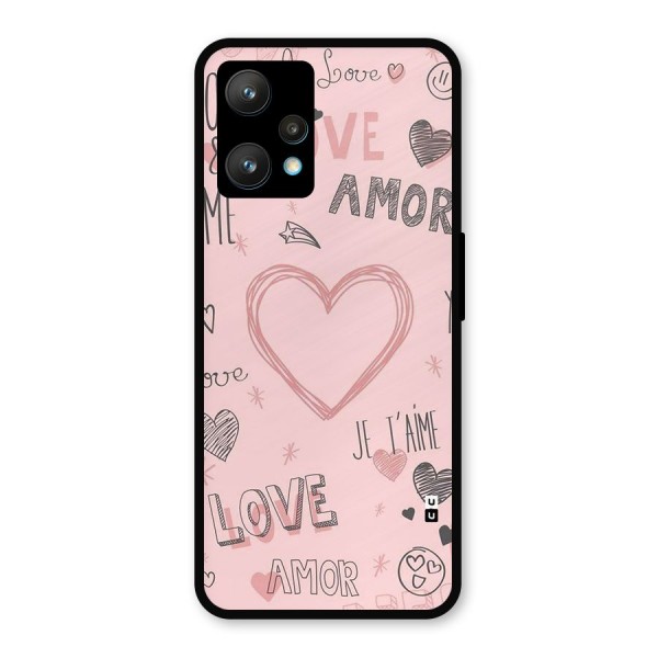 Love Amor Metal Back Case for Realme 9