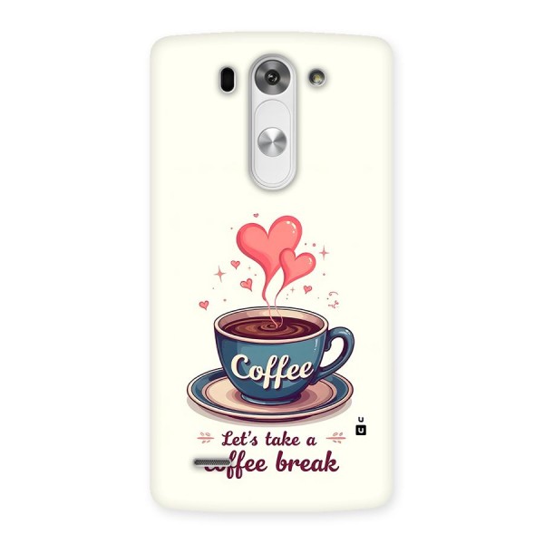 Love Coffee Break Back Case for LG G3 Beat