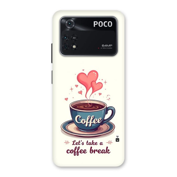Love Coffee Break Back Case for Poco M4 Pro 4G