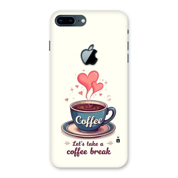 Love Coffee Break Back Case for iPhone 7 Plus Apple Cut