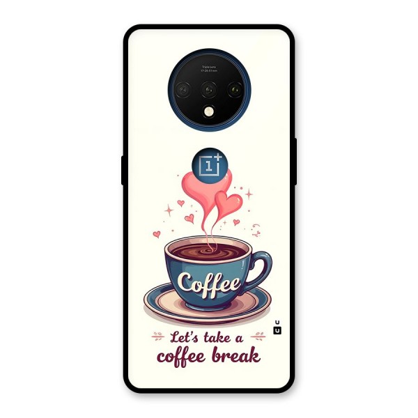 Love Coffee Break Glass Back Case for OnePlus 7T