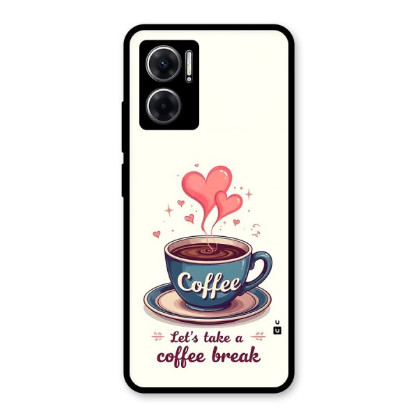 Love Coffee Break Glass Back Case for Redmi 11 Prime 5G
