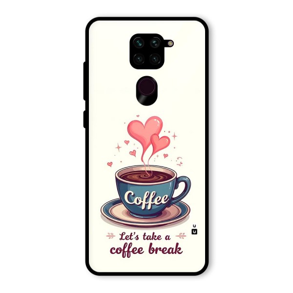 Love Coffee Break Glass Back Case for Redmi Note 9