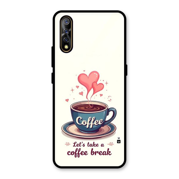 Love Coffee Break Glass Back Case for Vivo S1