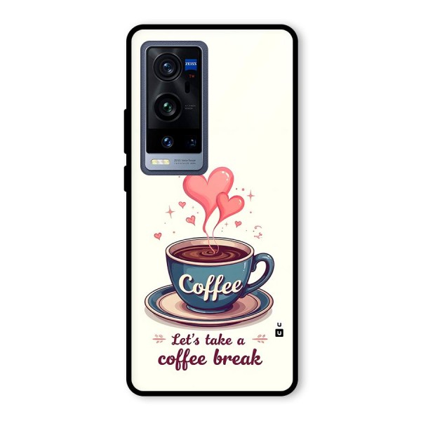 Love Coffee Break Glass Back Case for Vivo X60 Pro Plus