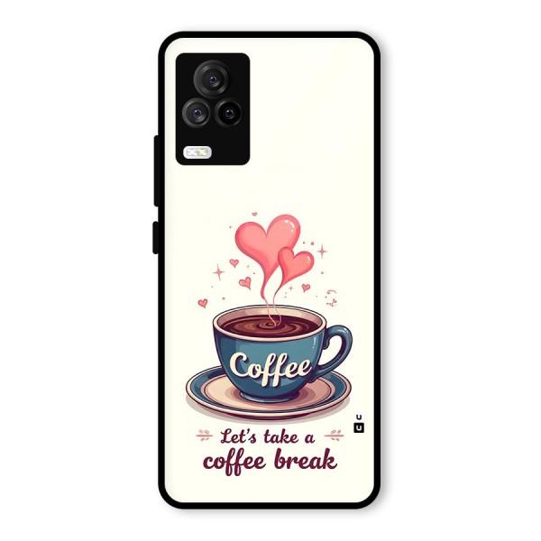 Love Coffee Break Glass Back Case for Vivo iQOO 7 Legend 5G