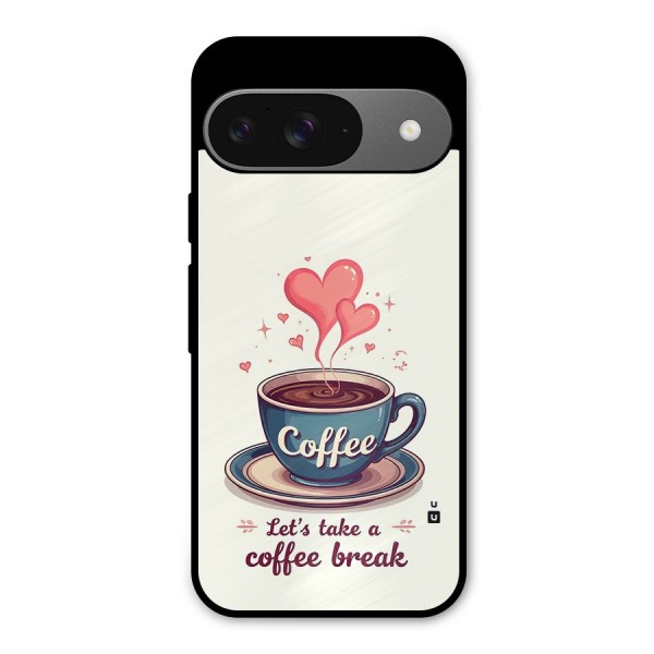 Love Coffee Break Metal Back Case for Google Pixel 9
