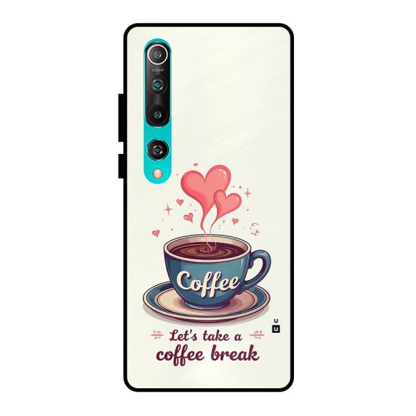 Love Coffee Break Metal Back Case for Mi 10