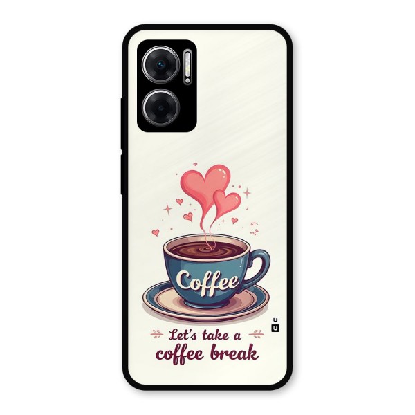 Love Coffee Break Metal Back Case for Redmi 11 Prime 5G