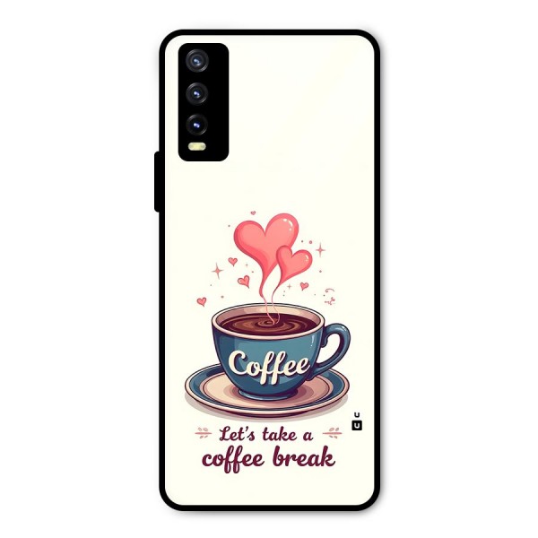 Love Coffee Break Metal Back Case for Vivo Y20i