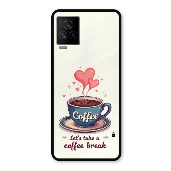 Love Coffee Break Metal Back Case for iQOO 7 Legend 5G