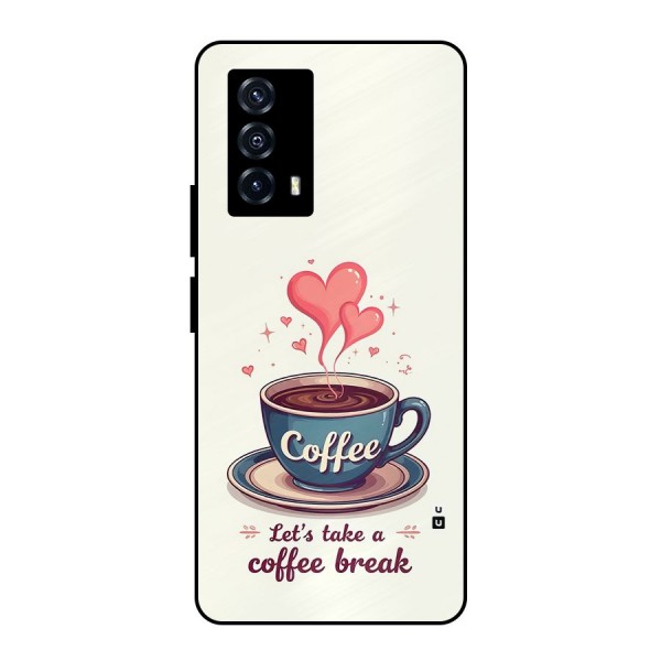 Love Coffee Break Metal Back Case for iQOO Z5