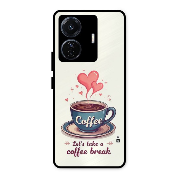 Love Coffee Break Metal Back Case for iQOO Z6