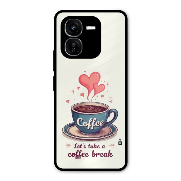 Love Coffee Break Metal Back Case for iQOO Z9x