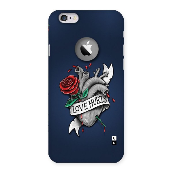 Love Hurts Back Case for iPhone 6 Logo Cut