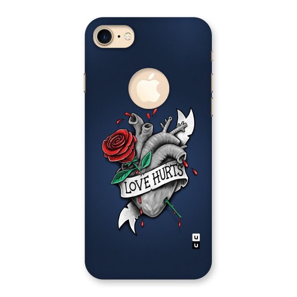 Love Hurts Back Case for iPhone 7 Logo Cut