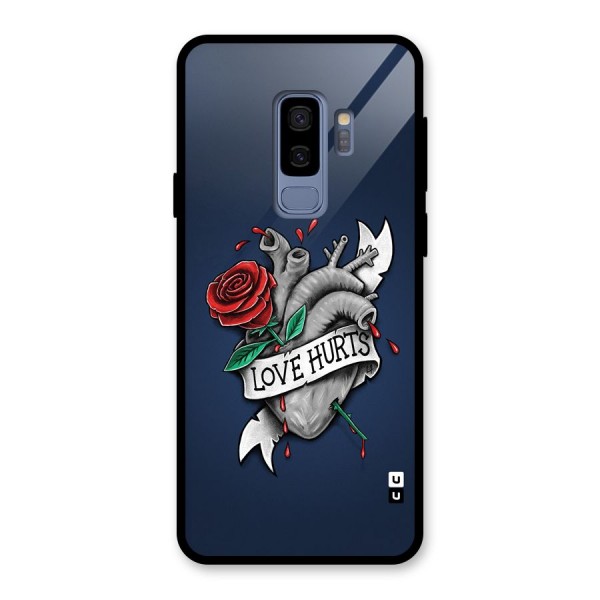 Love Hurts Glass Back Case for Galaxy S9 Plus