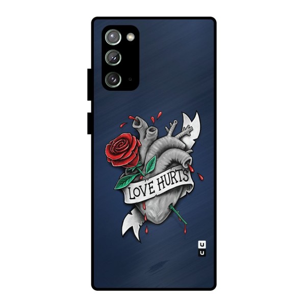 Love Hurts Metal Back Case for Galaxy Note 20