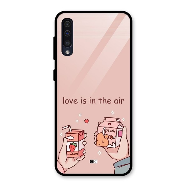 Love In Air Glass Back Case for Galaxy A30s