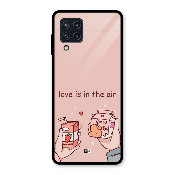 Love In Air Glass Back Case for Galaxy M32